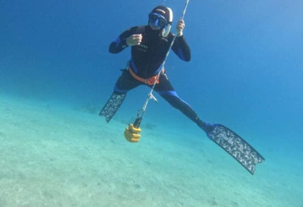 imagen del curso de buceo libre de taganag dive sation